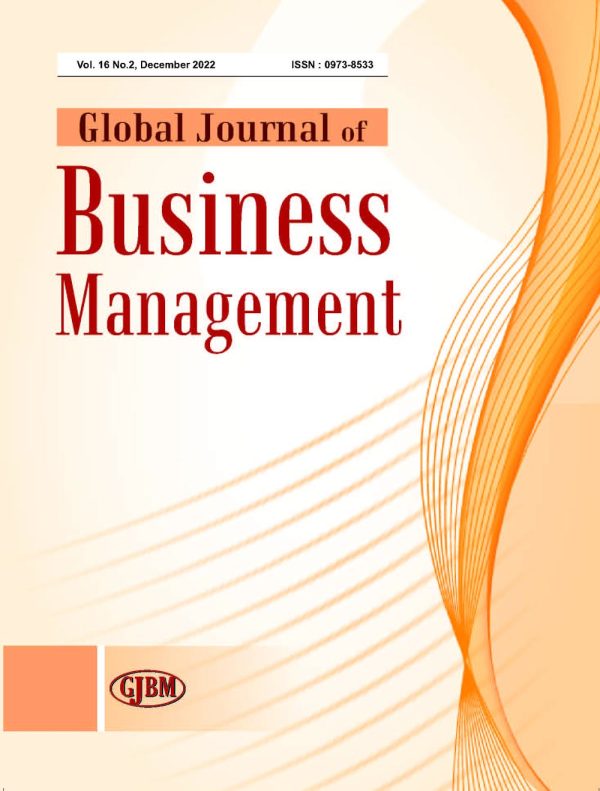 Journal In Business Global Journal of Business Management (Vol. 16, No. 2, December 2022 ...